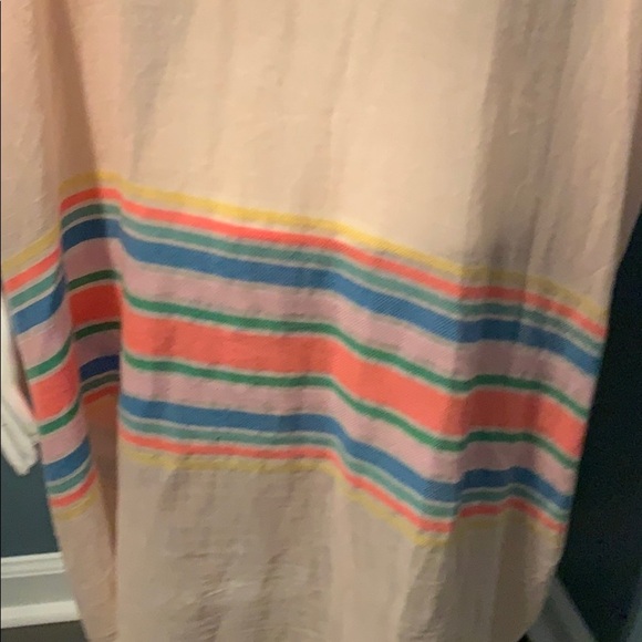 Neon Plaid Kimono Draped Coverup One Size - Picture 5 of 5